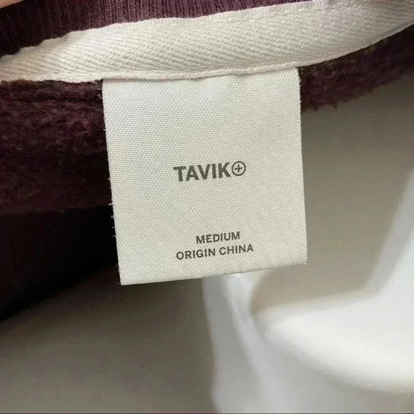 Tavik maroon sweatshirt size medium burgundy - Picture 6 of 6